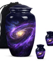Classic 10-inch Galaxy Urn in Purple Meadow theme for ash
