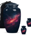 Galaxy Theme Large Urn With 2 Keepsake Urn
