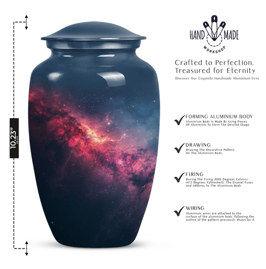  Glaaxy Urn in Purple Meadow 