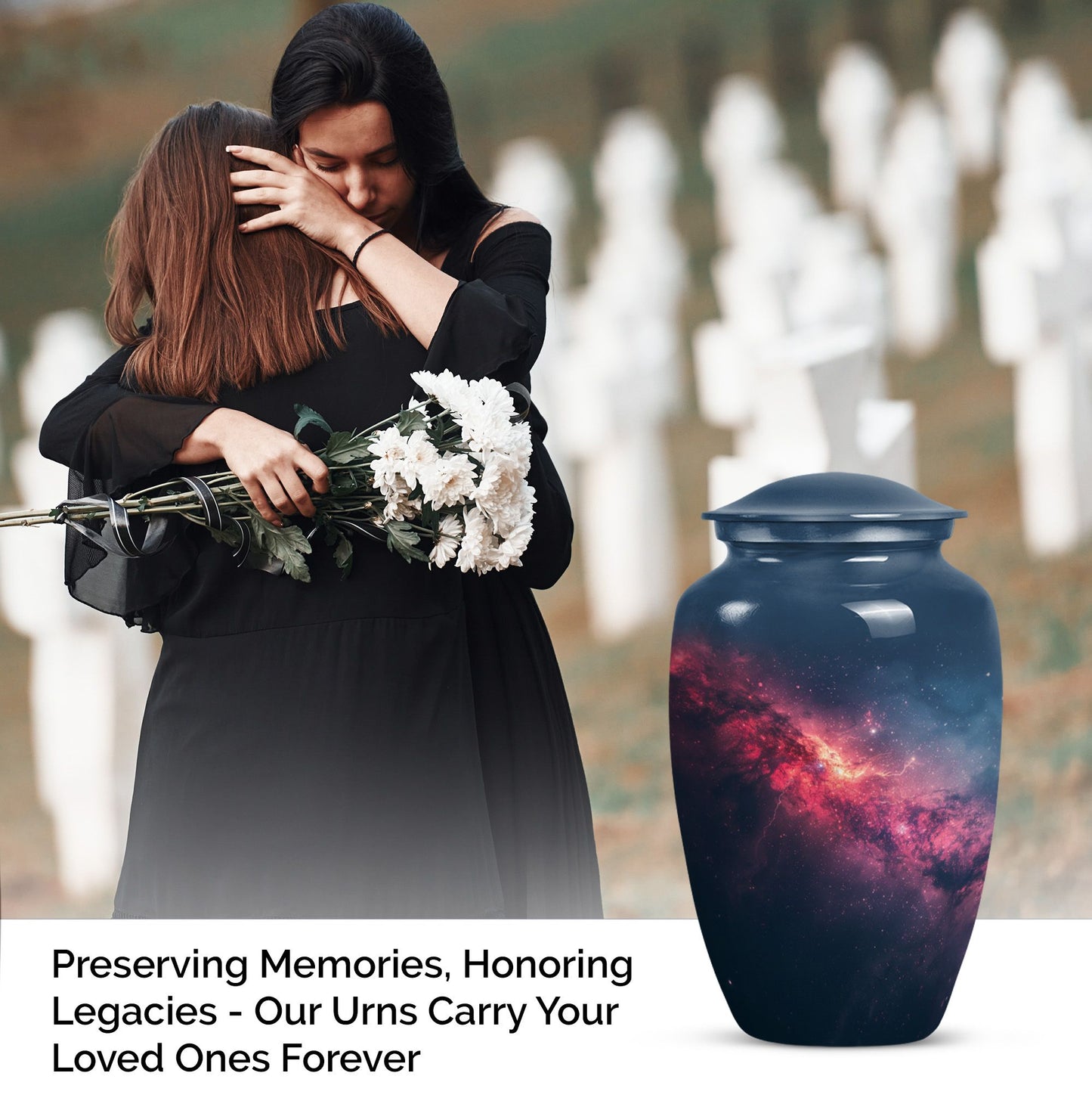  Glaaxy Urn in Purple Meadow 