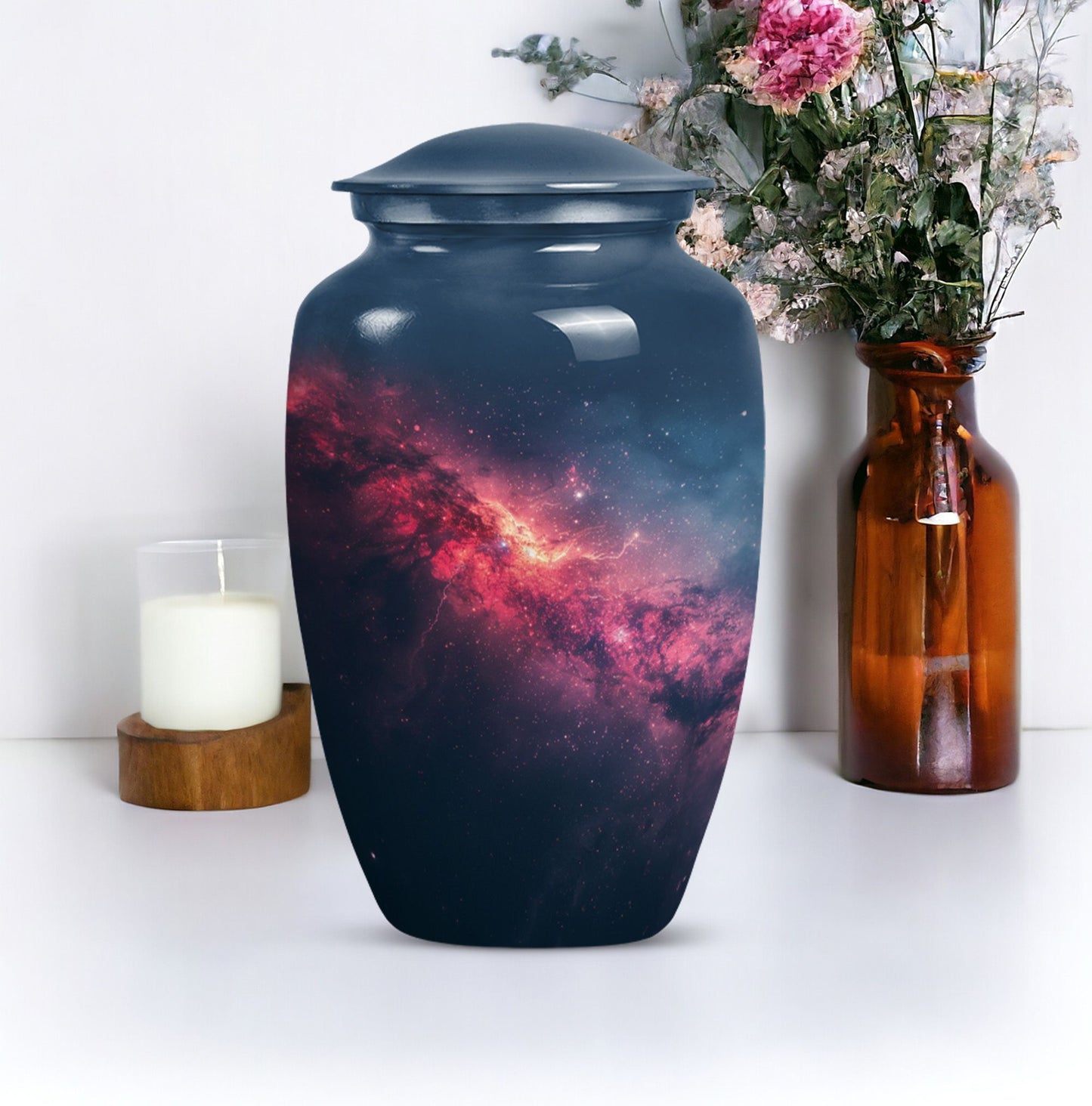  Glaaxy Urn in Purple Meadow 