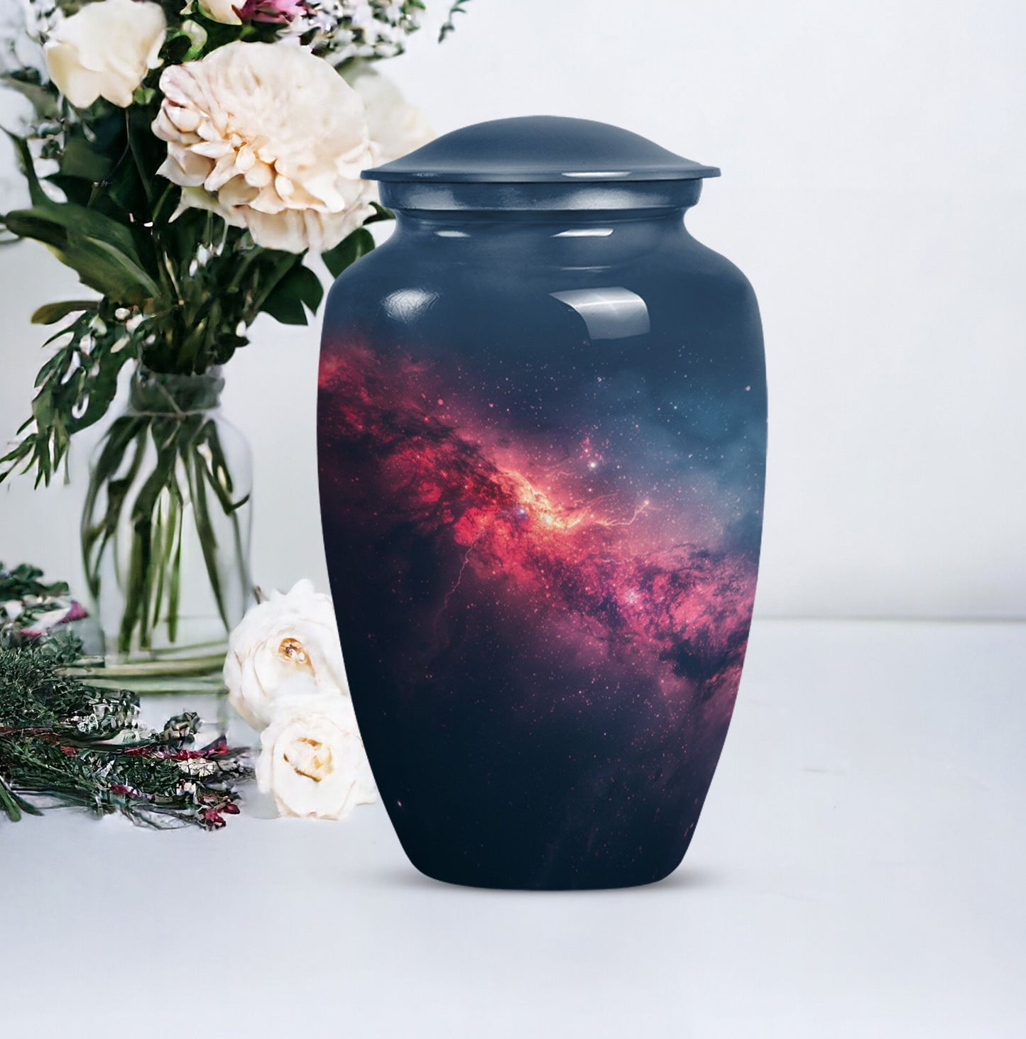  Glaaxy Urn in Purple Meadow 