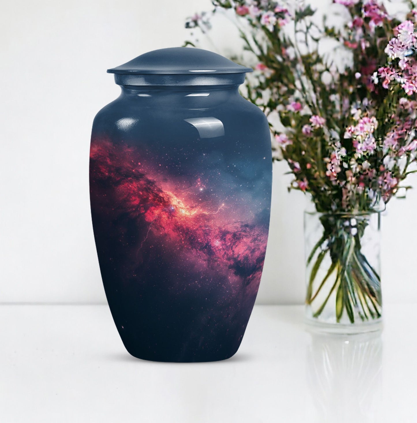  Glaaxy Urn in Purple Meadow 