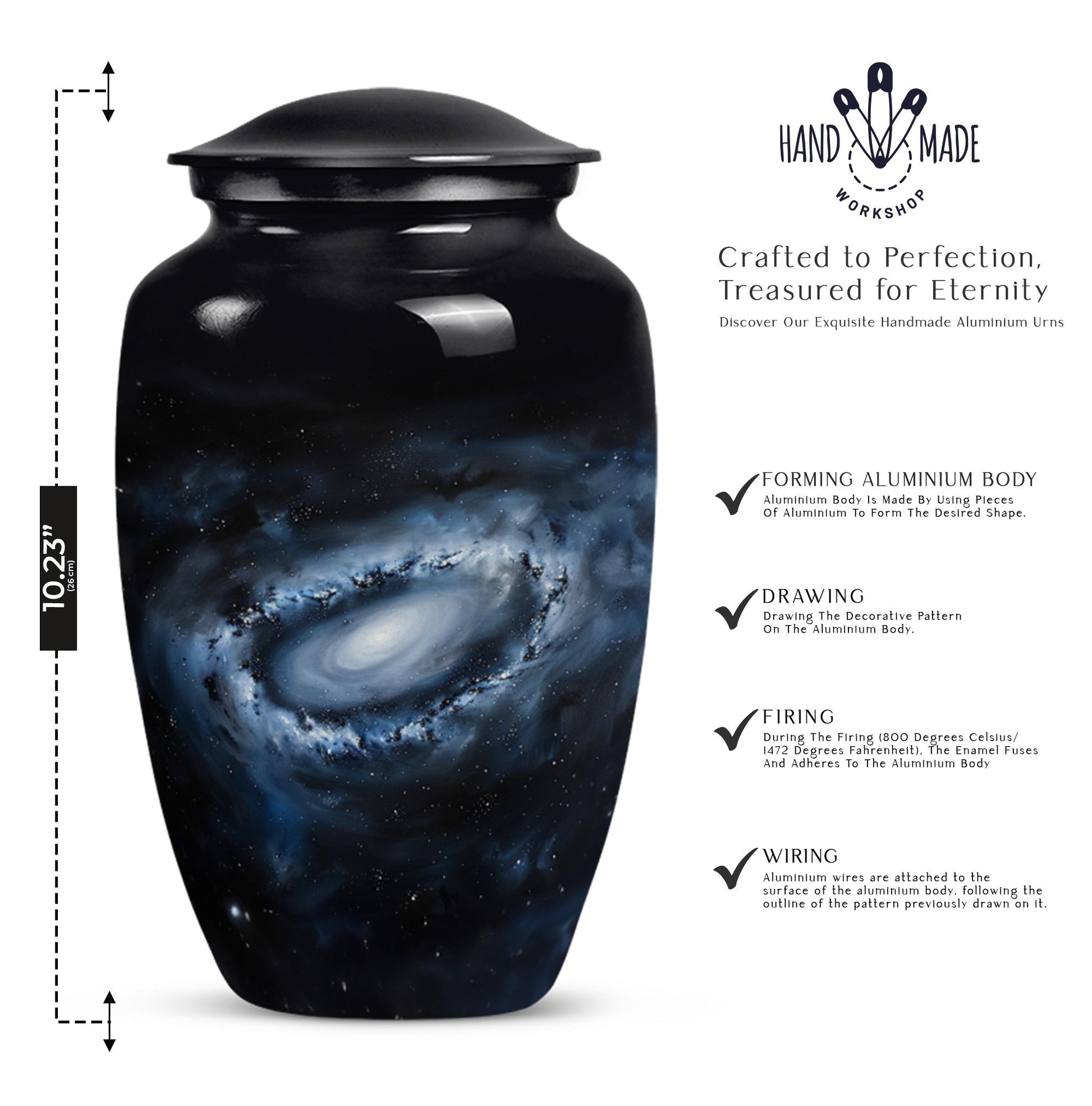 10-inch Classic Glaaxy Urn 
