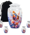 Purple Meadow themed classic butterfly urn for cremation