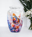 Purple Meadow themed classic butterfly urn for cremation