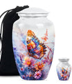 Purple Meadow themed classic butterfly urn for cremation