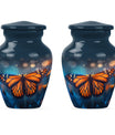 10-inch classic butterfly urn with wolf 