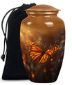 butterfly burial large urn