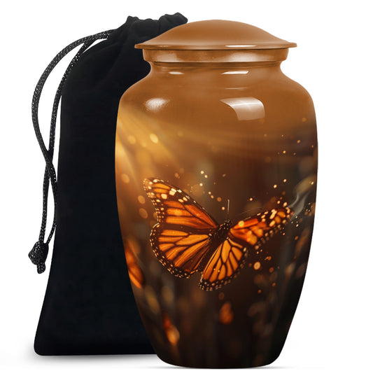 butterfly burial large urn