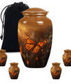 butterfly burial large urn