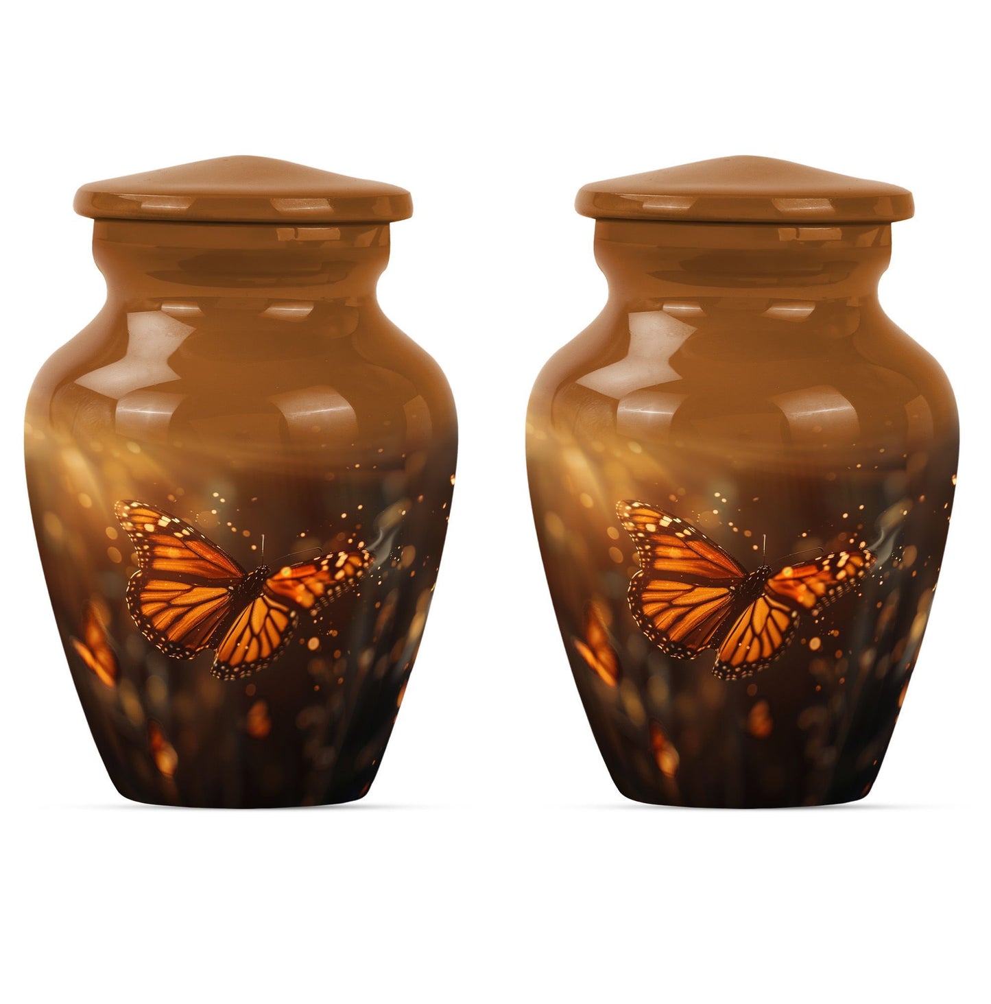 butterfly burial large urn