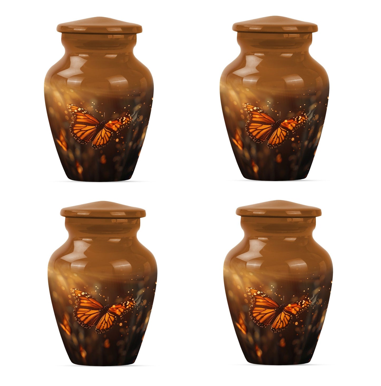 butterfly burial large urn