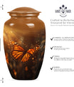 butterfly burial large urn