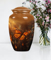 butterfly burial large urn