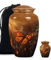 butterfly burial large urn
