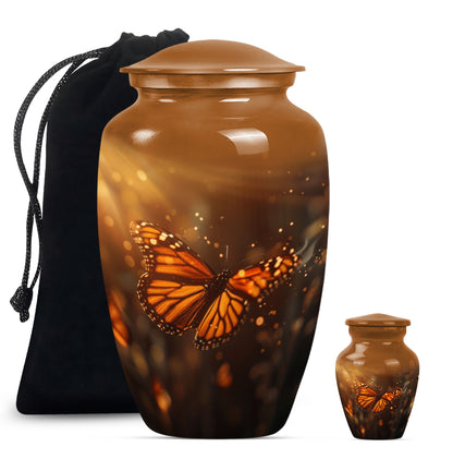 butterfly burial large urn