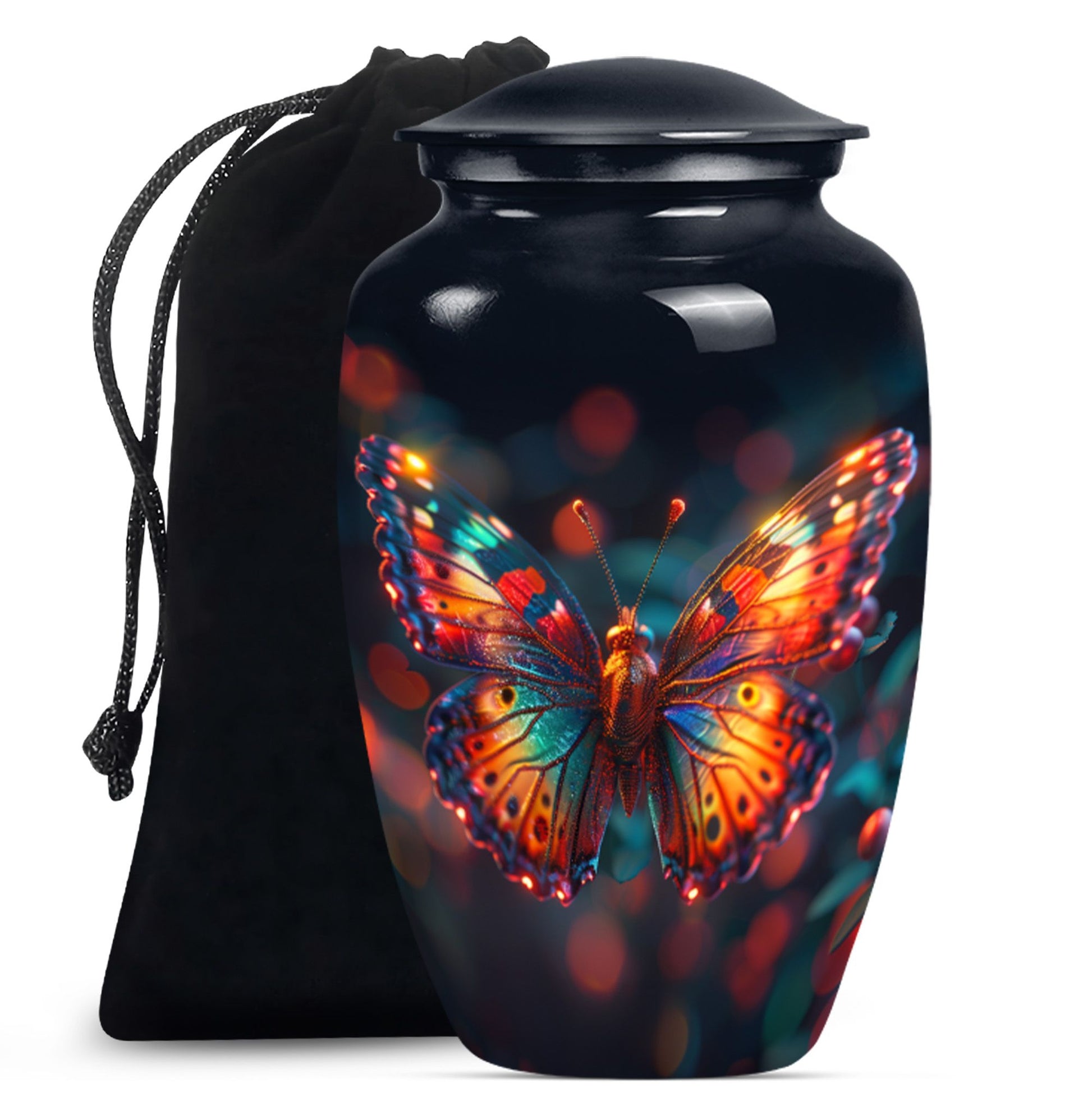 butterfly urn for adult female ashes.