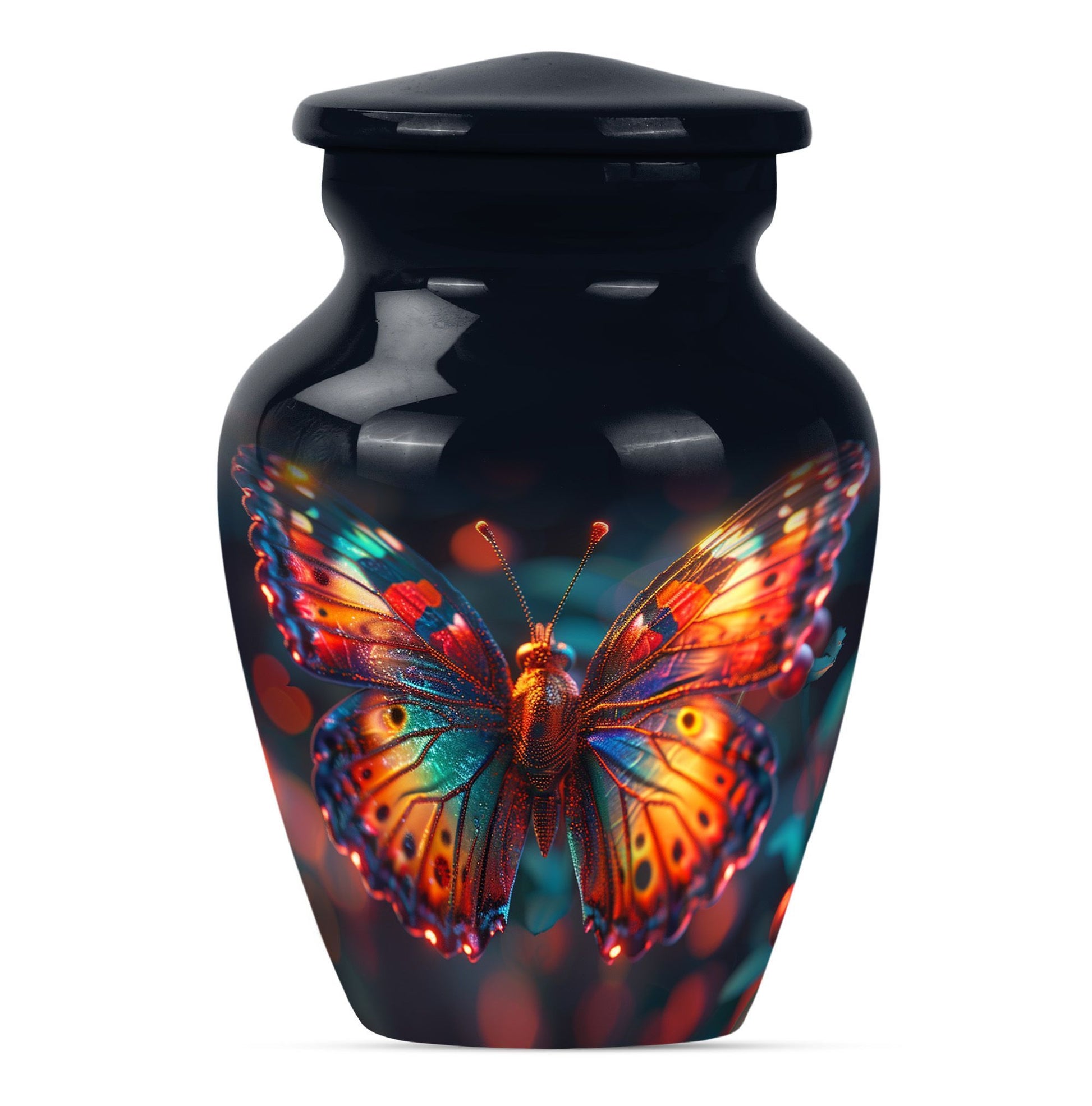 butterfly urn for adult female ashes.