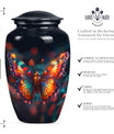 butterfly urn for adult female ashes.