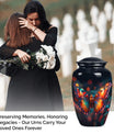 butterfly urn for adult female ashes.