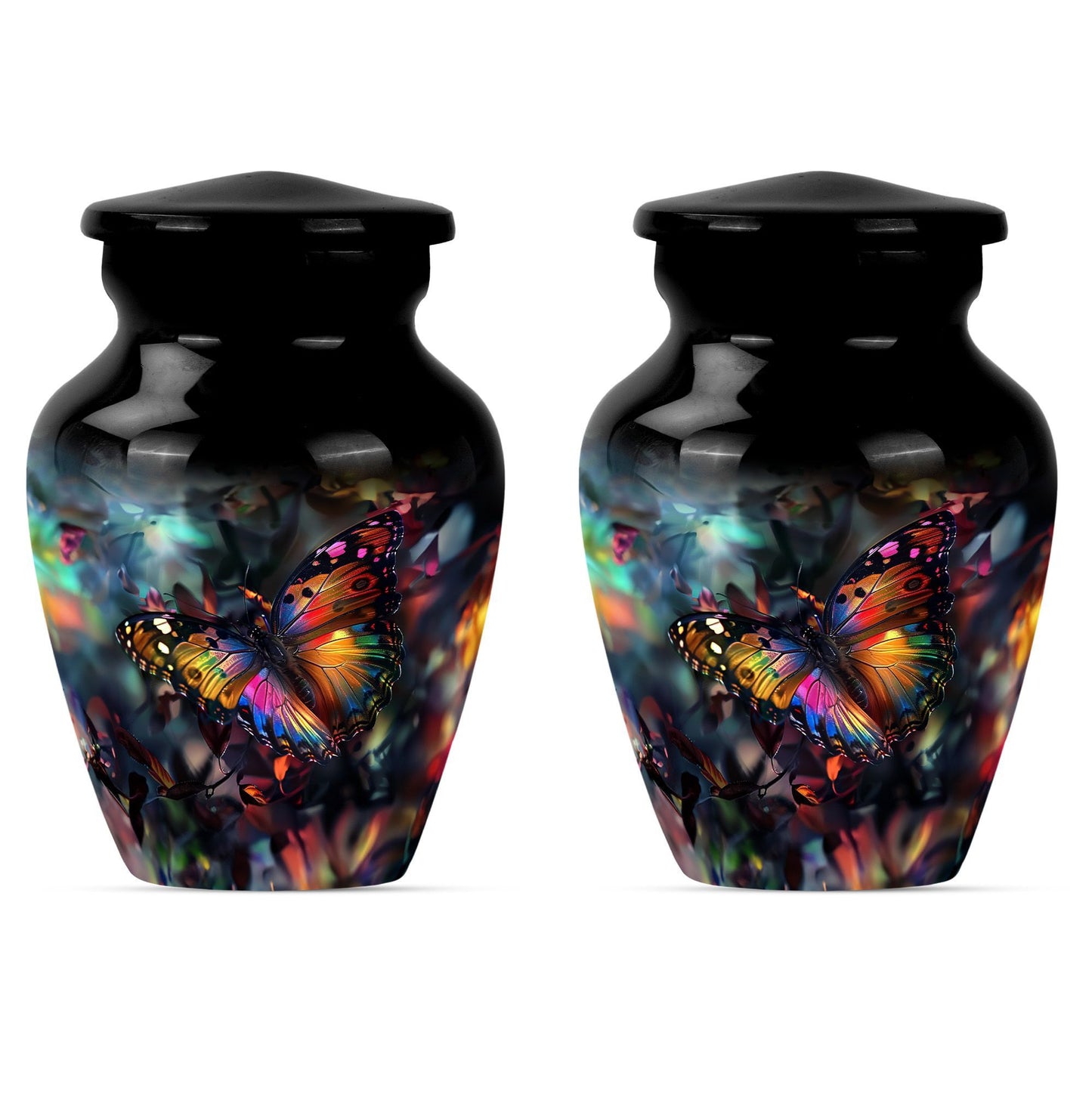 urn with wolf howling 
