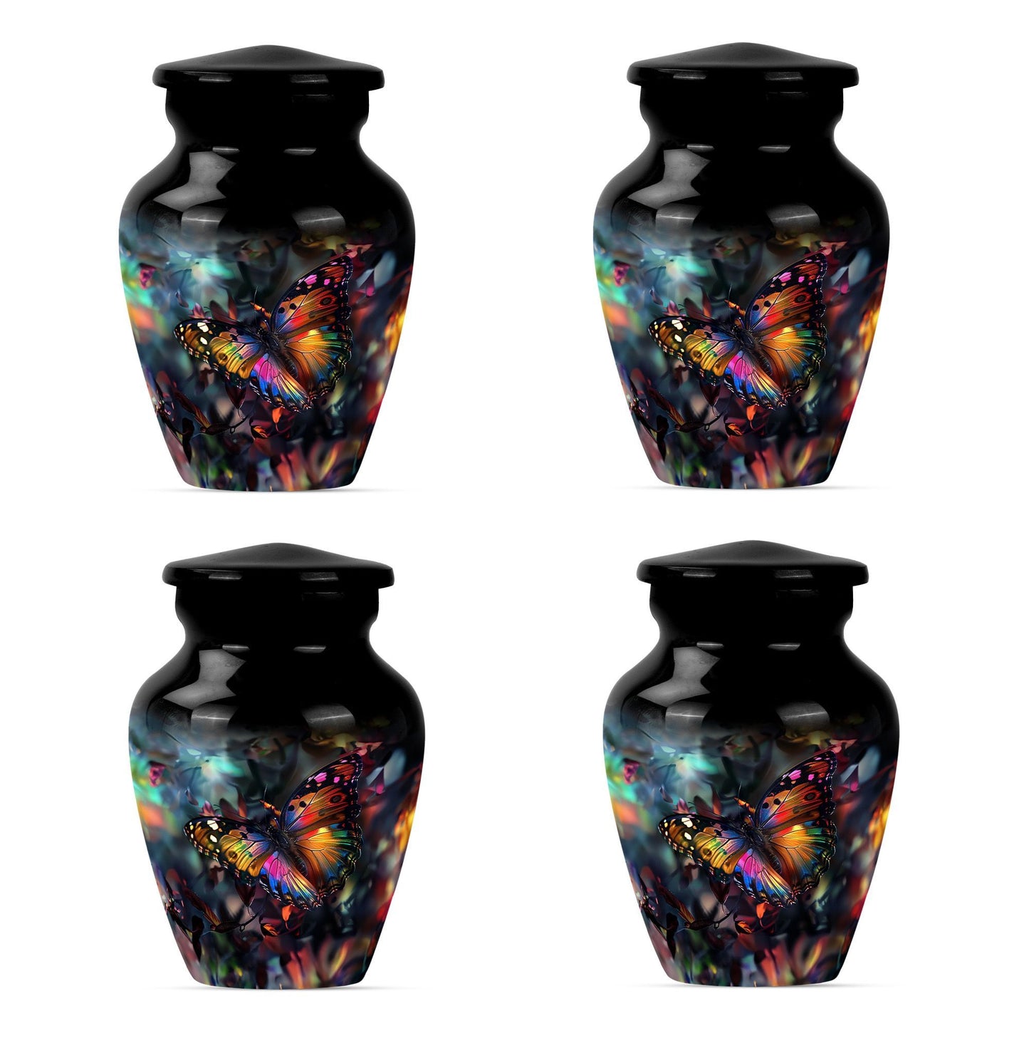 urn with wolf howling 