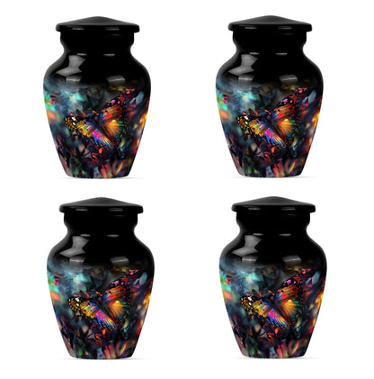 urn with wolf howling 