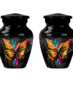 Elegant 10-inch butterfly-themed urn for adult female ashes.