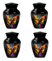 Elegant 10-inch butterfly-themed urn for adult female ashes.