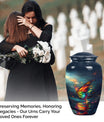 10-inch butterfly urn for male adult ashes 