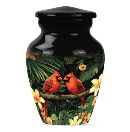 cardinal bird urn
