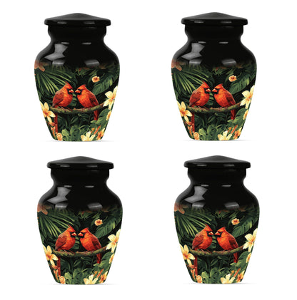 cardinal bird urn