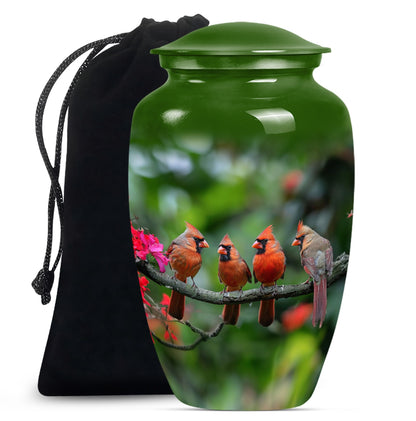 10-inch Classic Cardinal bird urn
