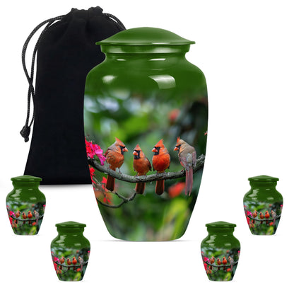 10-inch Classic Cardinal bird urn
