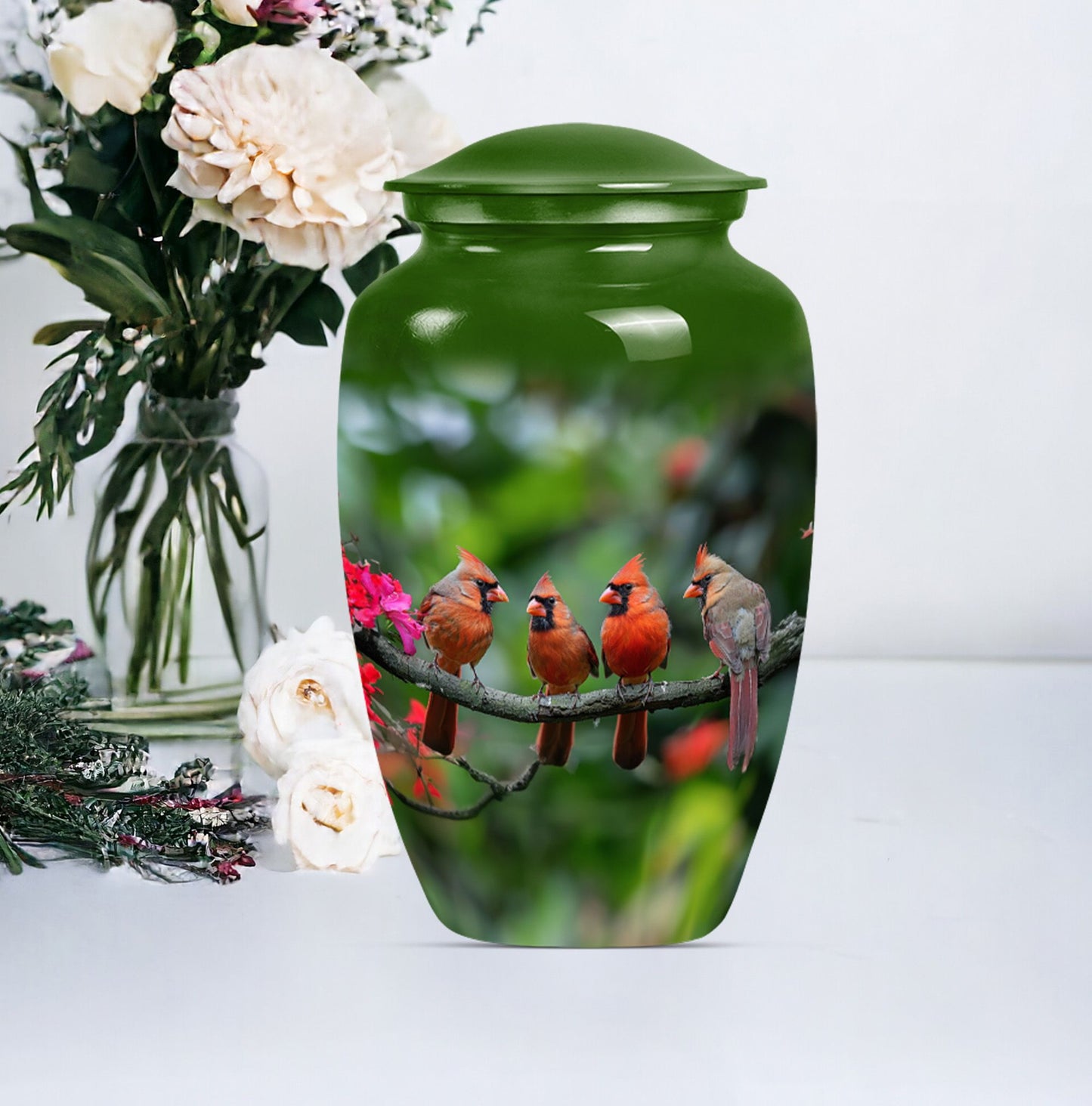 10-inch Classic Cardinal bird urn