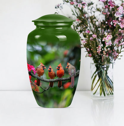 10-inch Classic Cardinal bird urn