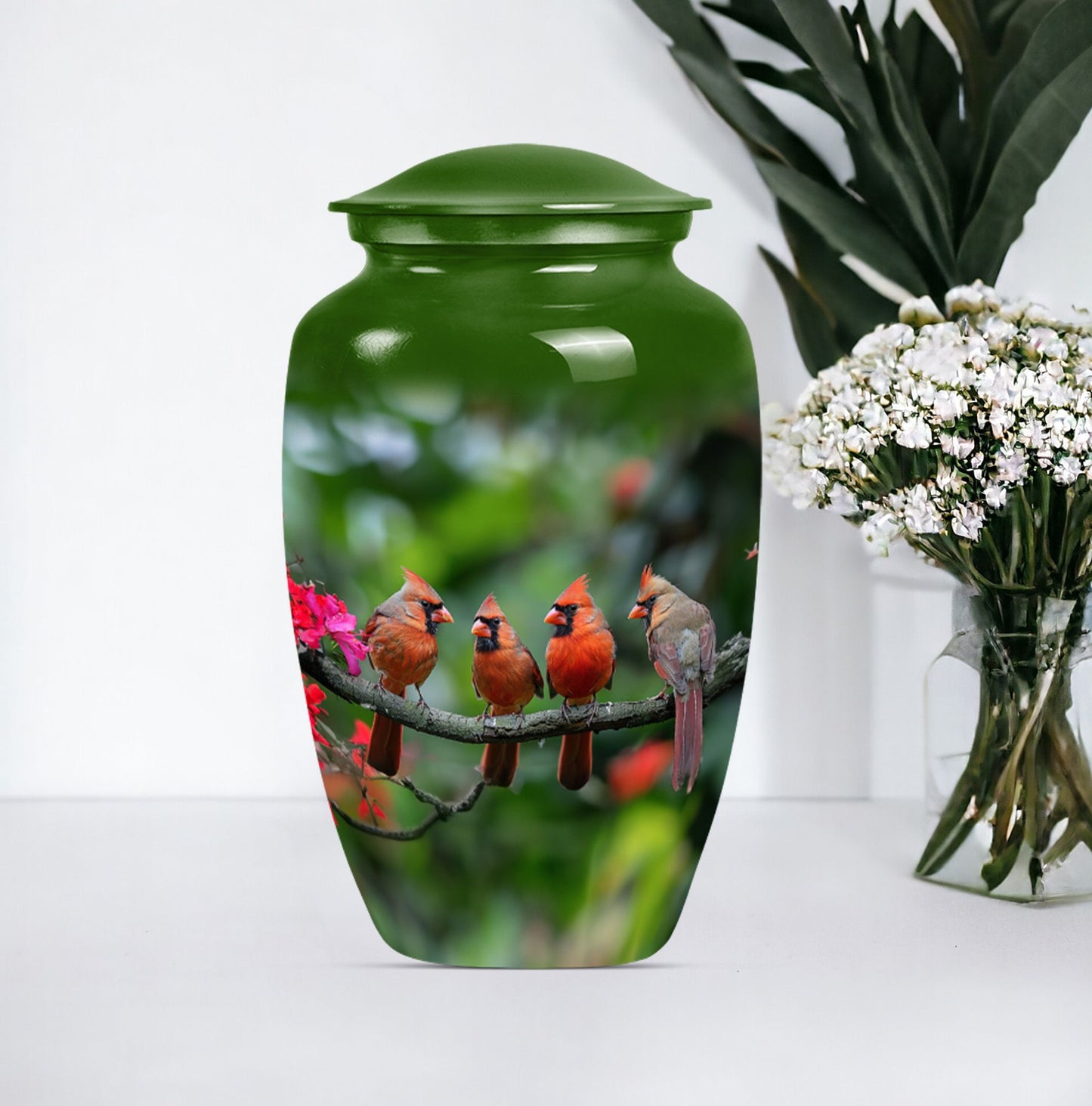 10-inch Classic Cardinal bird urn