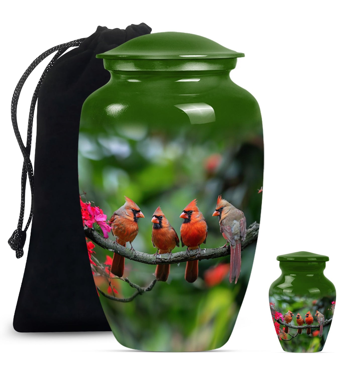 10-inch Classic Cardinal bird urn