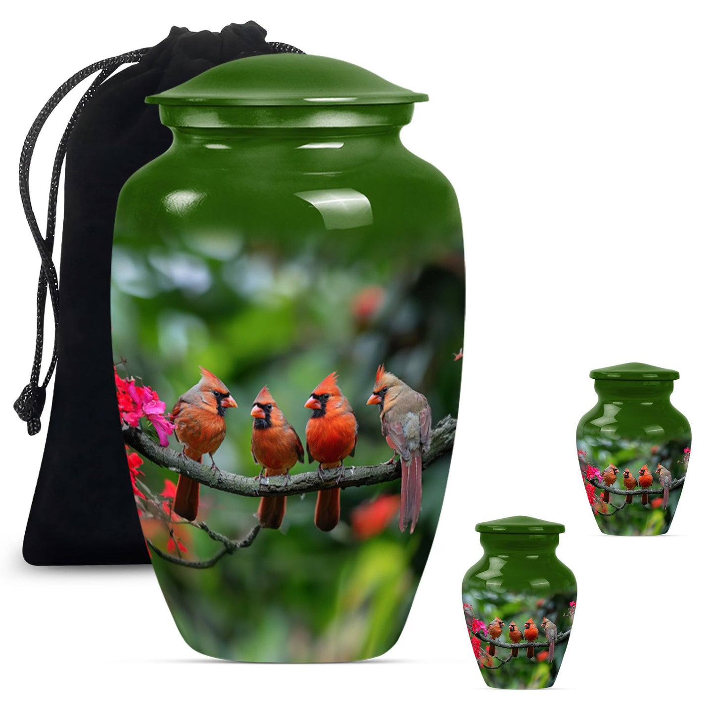 10-inch Classic Cardinal bird urn