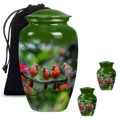 10-inch Classic Cardinal bird urn