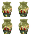 Cardinal Bird Theme 3 Inch Keepsake Pack of 4