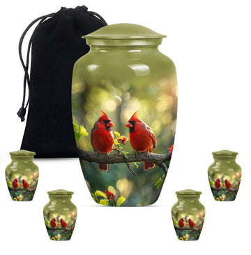 Large Urn With 4 Keepsake Urn