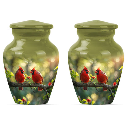 classic aluminium urn featuring a howling wolf design.