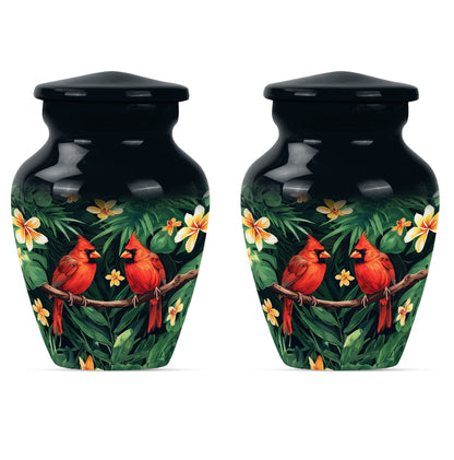 10-inch Classic Cardinal bird cremation urn.