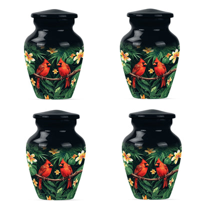 10-inch Classic Cardinal bird cremation urn.