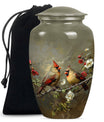Cardinal bird Urn