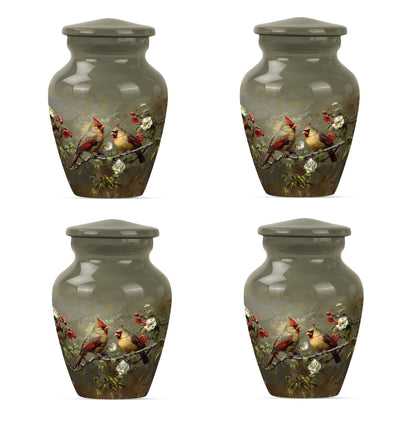 Cardinal bird Urn