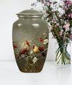 Cardinal bird Urn