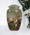 Cardinal bird Urn